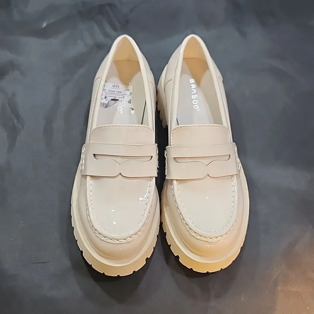 BRAND NEW BAMBOO HUTCH THICK SOLED PLATFORM LOAFERS